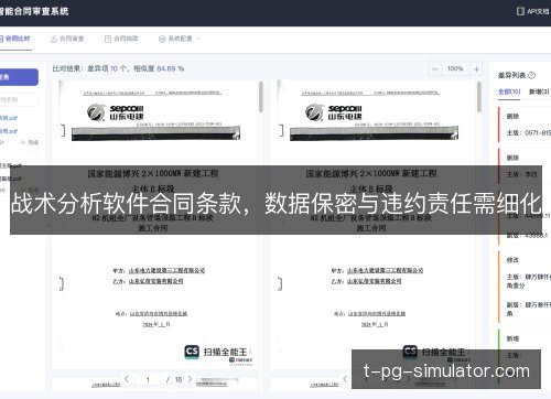 战术分析软件合同条款,数据保密与违约责任需细化 战术分析软件合同条款,数据保密与违约责任需细化